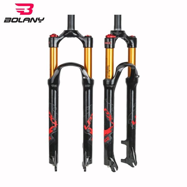 

bike forks bolany 2021 26/27.5/29er mtb suspension air fork magnesium alloy resilience oil damping line lock straight tapered