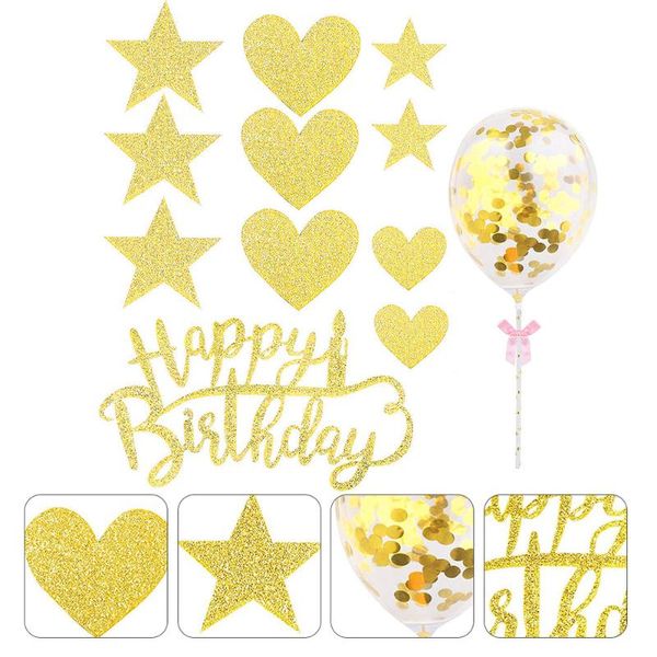 

12pcs cake ers decoration balloon party supplies other festive &