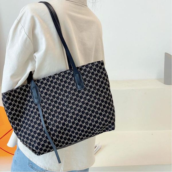 

evening bags vintage canvas women's shoulder 2021 large capacity printing totes shopping ladies casual handbag reusable travel
