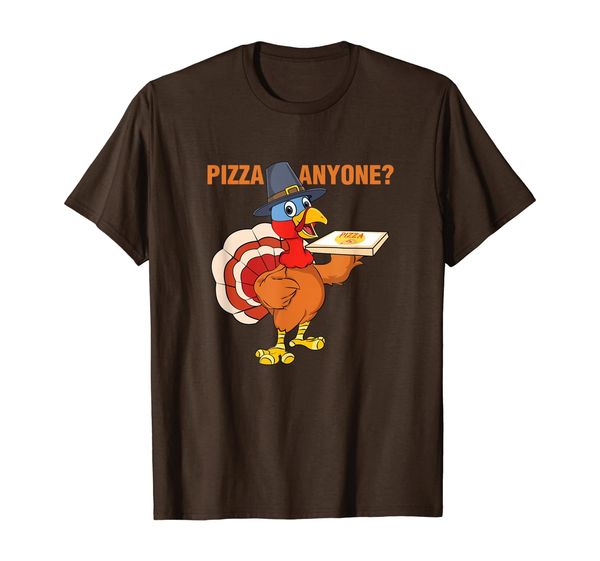 

Funny Thanksgiving Eat Pizza Not Turkeys Pilgrim Turkey T-Shirt, Mainly pictures