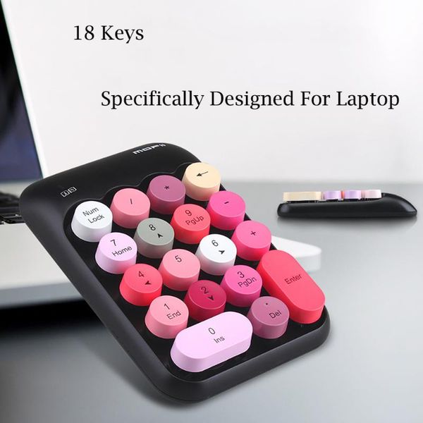 

keyboards 2.4g wireless number keyboard digital keyboard, color wireless, financial accountant girls