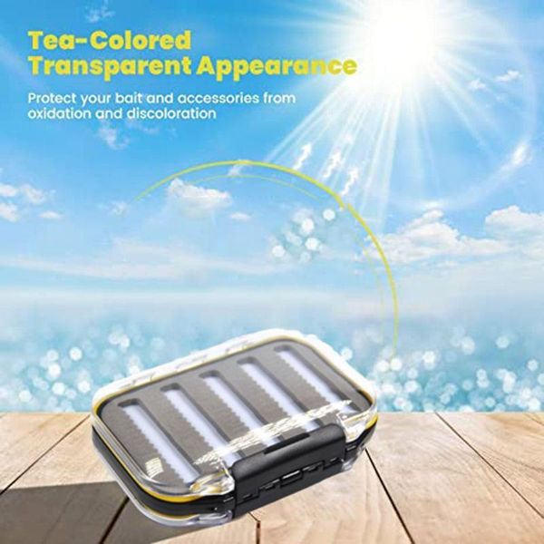 

fishing accessories portabale lure storage box waterproof lures container baits ca m8w1