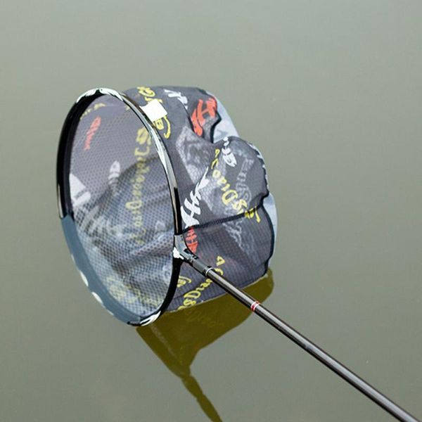 

fishing accessories folding net titanium alloy brail head round small mesh