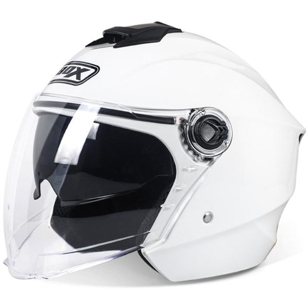 

motorcycle helmets summer helmet double lens open face casco moto men motorbike scooter racing off road capacete casque