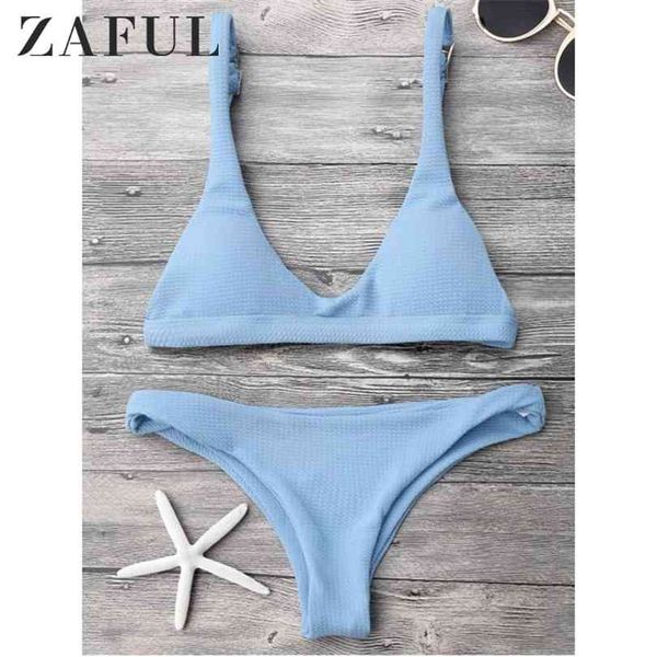 

bikinis women high cut scoop neck bikini set low waisted bralette solid color swimsuit bathing suits 210728, White;black