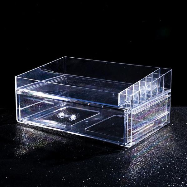 

bathroom storage & organization transparent makeup cosmetics jewelry organizer clear lipstick cosmetic brush box 2021 products spot supplier