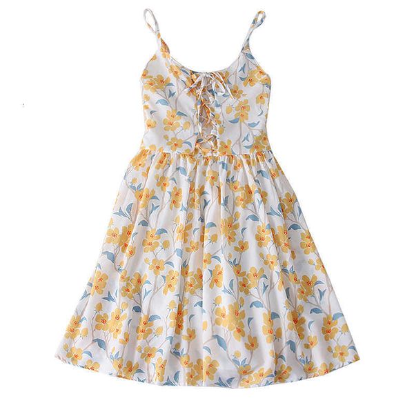 

party dresses summer vintage floral beach dress women clothes bandage casual strap mini korean fashion backless sundress jca, White;black