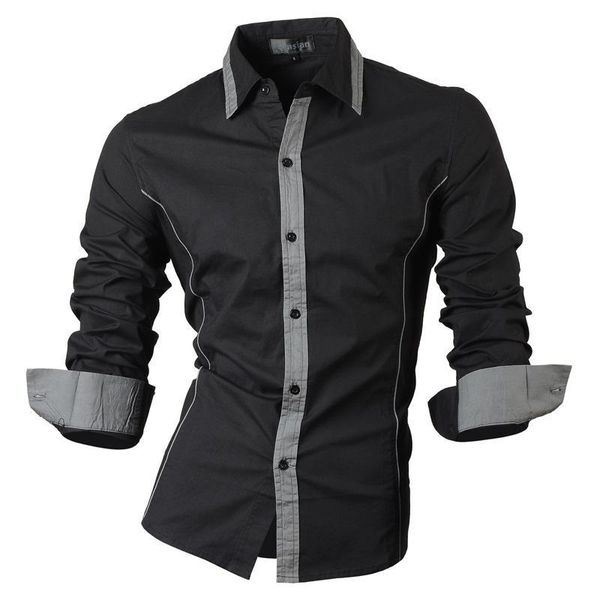 

oversize spring autumn features shirts men casual jeans shirt arrival long sleeve slim fit male 4689 men's, White;black