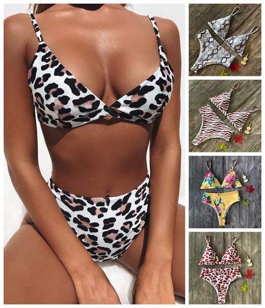 

bikinis mujer biquini maillot de bain femme bathing suit women leopard print swimsuit swimwear bikini push up, White;black