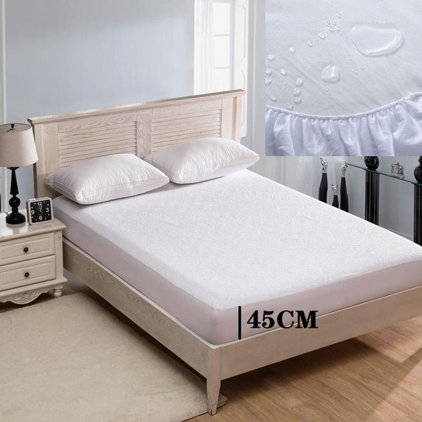 

sheets & sets cotton and polyester fitted sheet waterproof white bed linen queen king full size mattress cover for home el 160x200cm