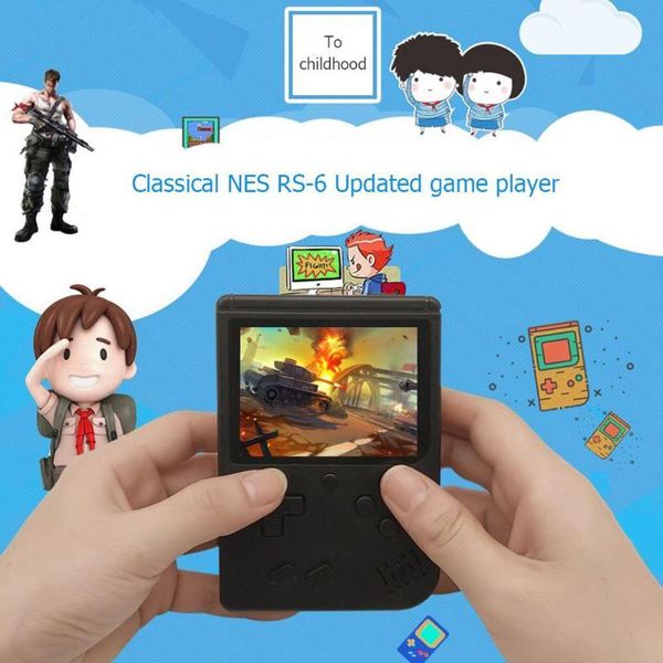 

coolbaby rs-6a classic retro mini handheld game console video portable player 8-bit 3.0 inch screen built-in 168 games players