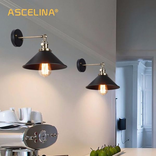 

wall lamp vintage knob switch loft green bronze e27 aluminum holder iron art retro restaurant home light study wl156