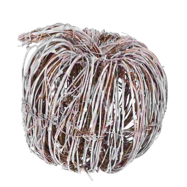 

decorative flowers & wreaths 1pc simulation pumpkin ornament festival decor creative rattan weaving