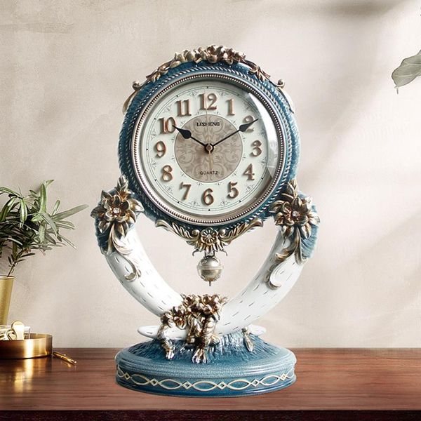 

desk & table clocks european style clock art luxury vintage creative bedroom deskantique reloj mesa home decor crafts da60zz