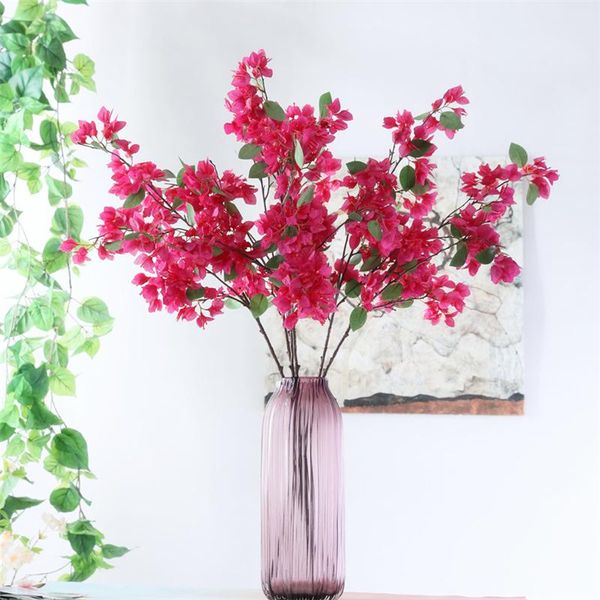 

decorative flowers & wreaths 2021 silk flower artificial bougainvillea for wedding el decor