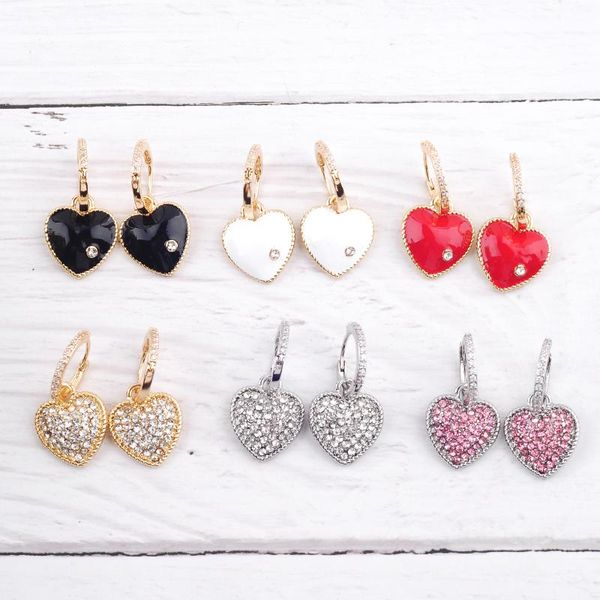 

dangle & chandelier simple design ethnic drop earring for women multi-color enamel crystal handmade wholesale wedding gift jewelry, Silver