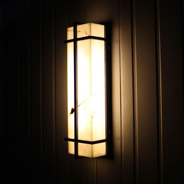 

large garden vertical outdoor lighting wall lamps waterproof eled exterior lamp villa courtyard marble stone lights