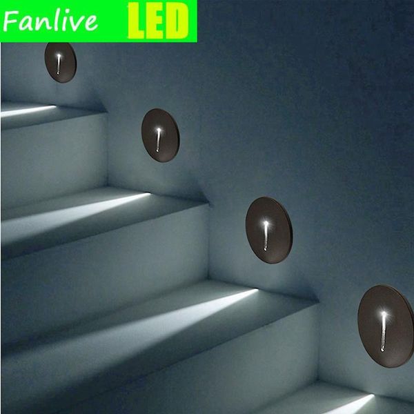 

wall lamp 1w led recessed stair light for stairs loft hallway corner lights 85-265v indoor staircase lighting step lamps