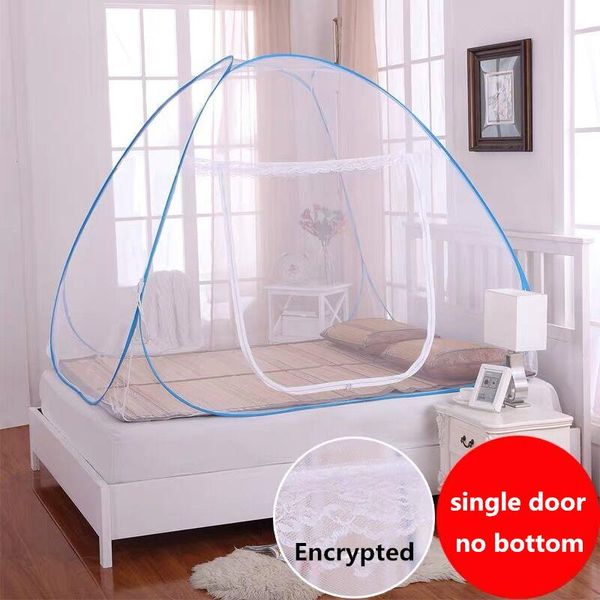 

mosquito net foldable bottomless single door simple yurt encryption thickened double home summer anti-mosquito
