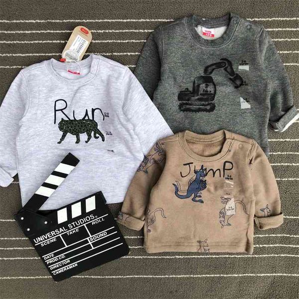 

low price children's clothing autumn winter 2019 plush simple sweater for boys and children, Black
