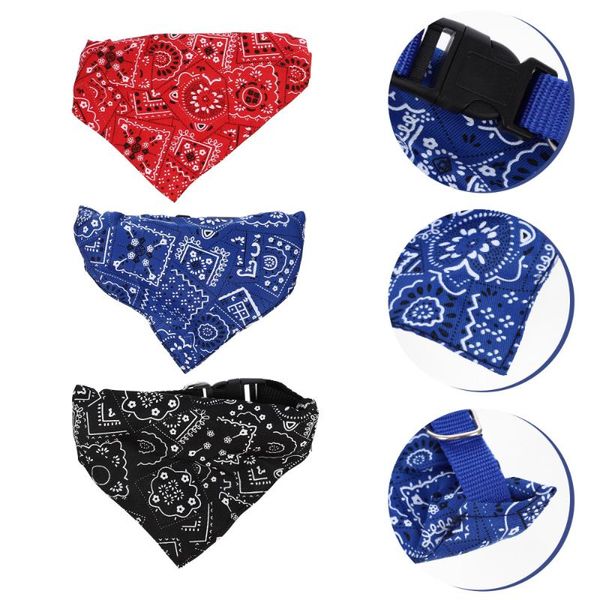 

dog apparel 3pcs bandana square breathable collar scarf for small medium large dogs