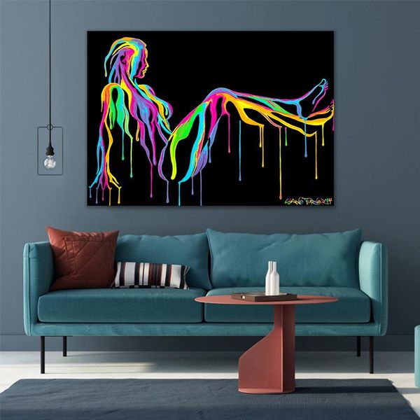 

paintings black background colorful decor murale chambre painting art on canvas modern pictures for wall quadro posters prints cuadros