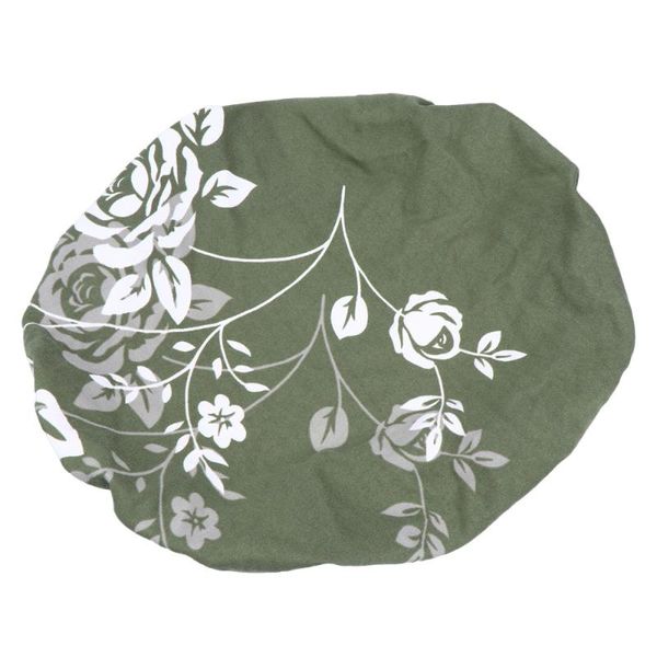 

1pc fabric small round stool cover elastic seat cushion chair protector (green background color) covers