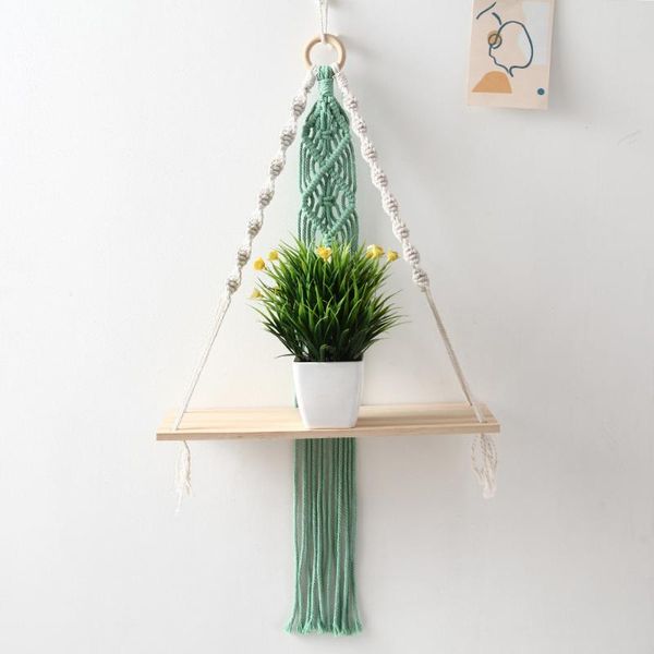

exotic ethnic style nordic color cotton rope hand woven tapestry rack wall storage room decoration adornment other home decor