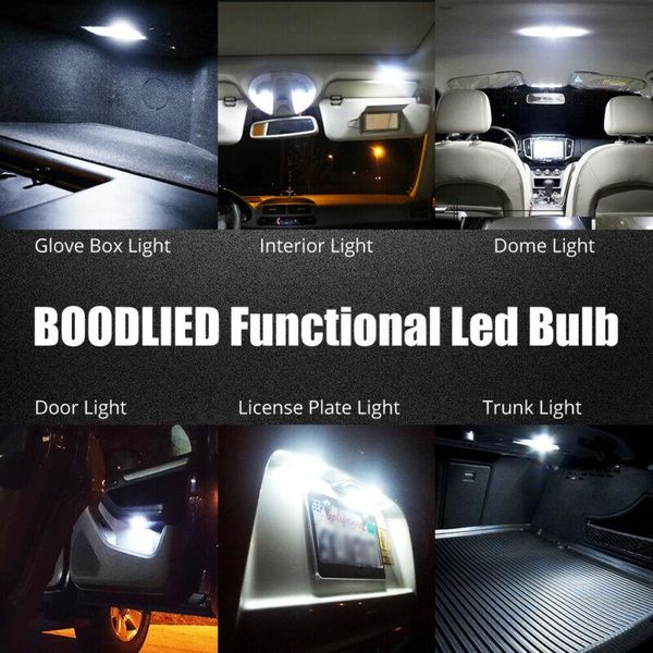 

car headlights bulb white light dome map practical 2pcs 39mm festoon dc 12v