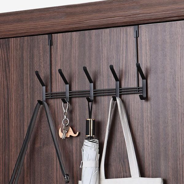

hooks & rails metal door hanger anti-rust hanging hook hats bags key holder coats rack towel shelf strong bearing capacity