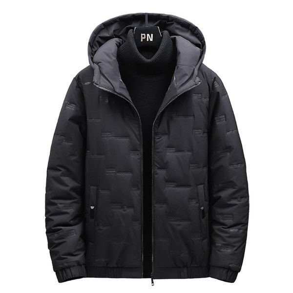 

men's down & parkas m-4xl 5xl plus size men winter jackets coats warm thick waterproof jacket coat autumn windproof hat, Black