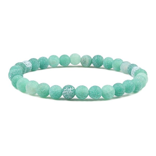 

beaded, strands 6mm men women bracelets colored weathered natural stone beads strand bracelet bangles prayer yoga girl jewelry gifts pulsera, Black