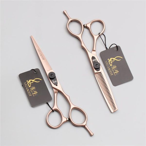 

hair scissors 5.5" 16cm japan 440c mr rose gold hairdressing thinning shears cutting professional t9015