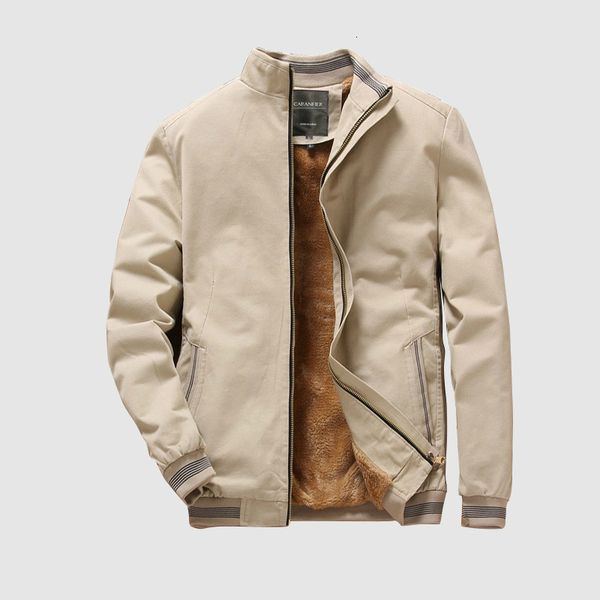 

men's autumn mens bomber jackets casual male outwear fleece thick warm windbreaker jacket military baseball coats clothing, Black;brown