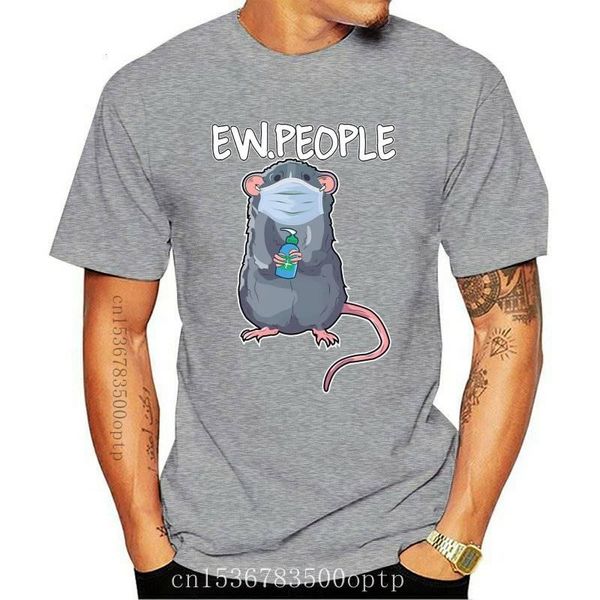 

men's t-shirts funny ew people saying mens t shirt rat wearing novelty lockdown tee top, White;black