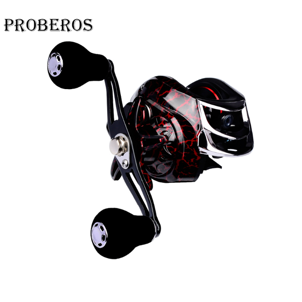 

baitcasting reels proberos fishing reel 7.2:1 high speed ultralight metal spool bait casting 12 magnetic brake 10kg max drag