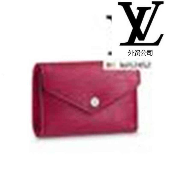 

card brand wallets designer luxury clutches y1tc m62171 purse victorine key wallet women compact real leather evening long wallet chain hold, Red;black
