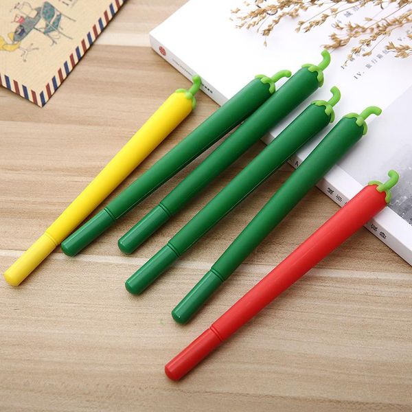 

gel pens 36 pcs/lot creative chili pen cute 0.5 mm black ink signature promotional gift office school supplies