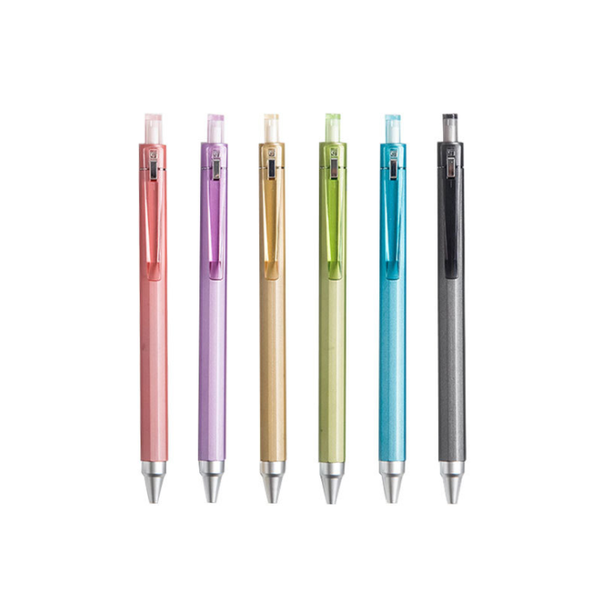 

0.5mm clicke gel pens black ink journaling drawing writing school stationary office supplies red gray blue green purple