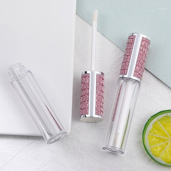 

storage bottles & jars wholesale lip gloss tubes with wands light purple cosmetic containers empty 6ml lipgloss tube packaging 10/30/50pcs