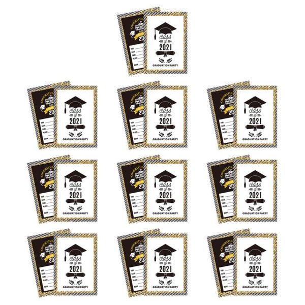 

20pcs graduation party invitation cards 2021 celebration favors greeting
