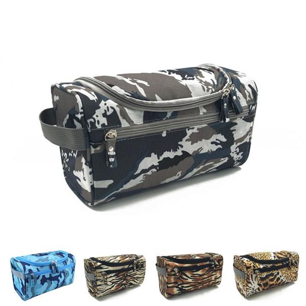 

cosmetic bags & cases camouflage women's bag travel men's toiletries organizer leopard print female beautician makeup toilet stora