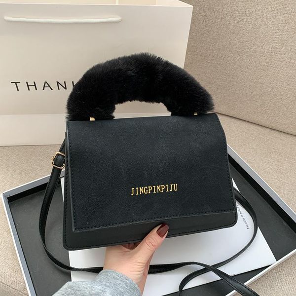 

evening bags winter retro frosted women's bag 2021 fashion shoulder messenger portable small square for women