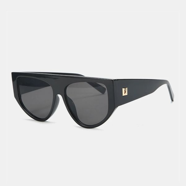 

wide-leg full frame sunglasses pc frame uv protection casual goggles, Black