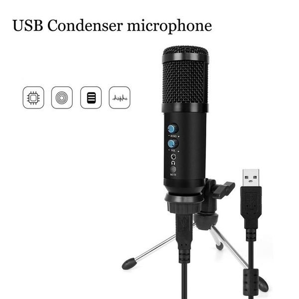 

-f500usb condenser microphone reverberation active noise reduction hifi mic for smartphone computer live recording microphones