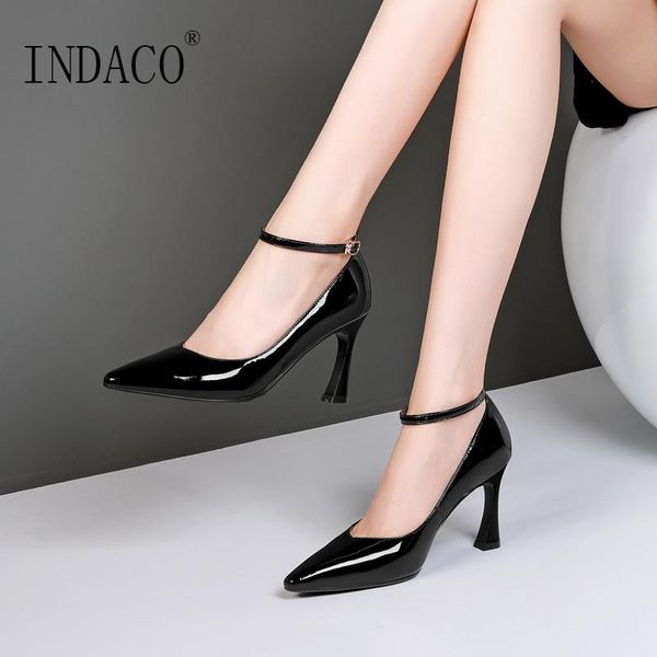 

women high heel shoes ankle boots white black pumps leather heels 8.5cm dress