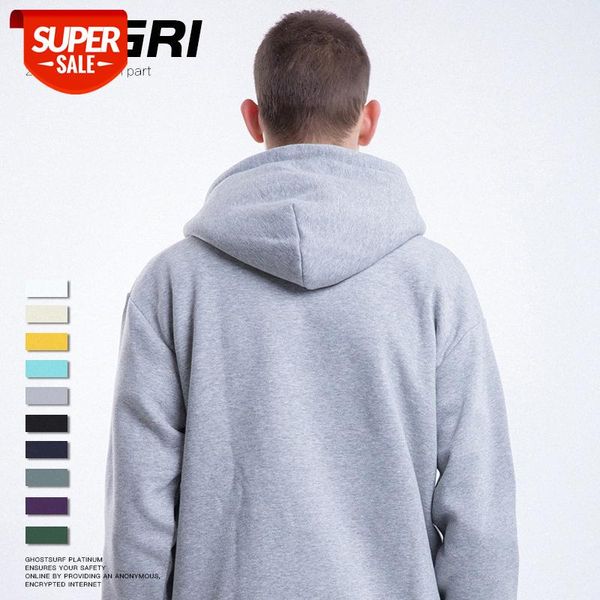 

men's clothing solid color basic light fleece hooded loose sweater #oi3v, Black