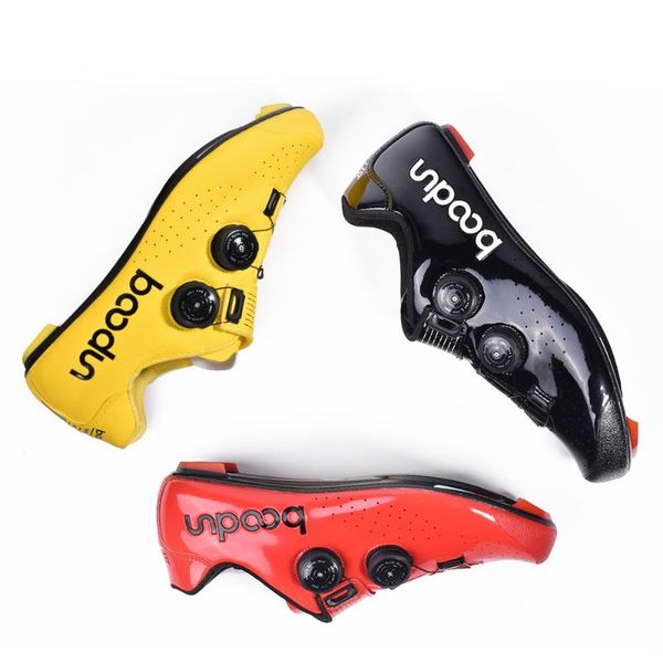 

cycling footwear outdoor road non-slip riding shoes mountain lock bicycle, Black