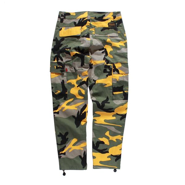 

men's pants camouflage tide nice men women casual streetwear pockets jogger orange tactical sweatpants hip hop trouser, Black