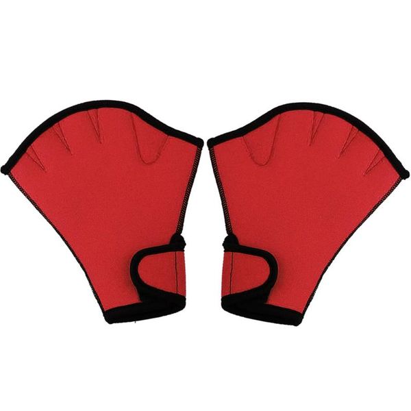 

fins & gloves 1 pair swimming aquatic fitness water resistance aqua fit paddle training fingerless ed-